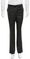 Thumbnail for your product : Hermes Leather-Trimmed Wool Pants