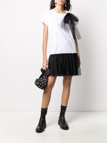 Thumbnail for your product : RED Valentino tulle detailed T-shirt dress