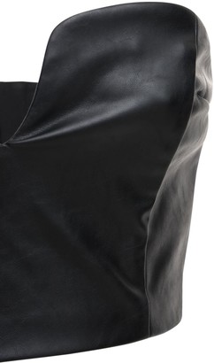 Designers Remix Marie Faux Leather Corset Top