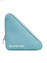 Thumbnail for your product : Balenciaga blue Triangle leather clutch