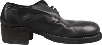 Guidi Chunky Heel Derby Shoes