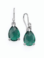Thumbnail for your product : Judith Ripka La Petite Green Quartz & Sterling Silver Pear Drop Earrings