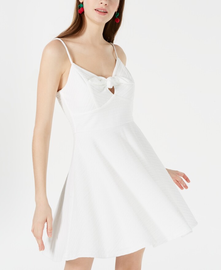 macys junior white dresses