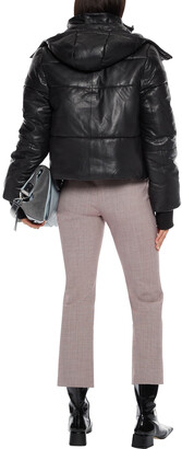 Walter Baker Blake quilted leather hooded jacket