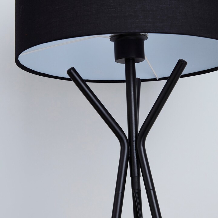 Dunelm Drei Tripod Black Floor Lamp Black ShopStyle