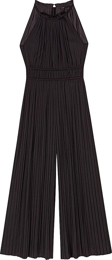 Maje Women's Pleated Jumpsuit - Black - Size 2