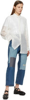Thumbnail for your product : Junya Watanabe Indigo Big Knee Patch Jeans