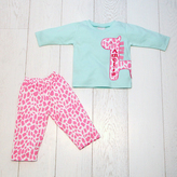 Thumbnail for your product : My 1st Years Personalised Girls Giraffe Pyjamas