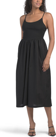 TJMAXX V-Waist Maxi Dress For Women, Spandex/Cotton/Polyester