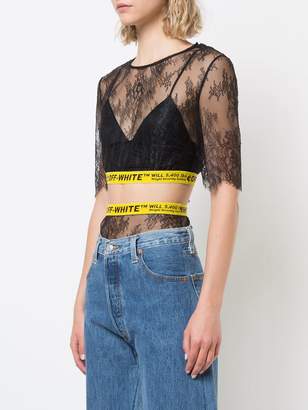 Off-White Lace Printed Style Loungewear