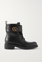 Thumbnail for your product : Gucci Marmont Logo-embellished Leather Ankle Boots