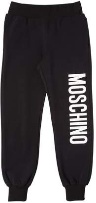 Moschino Logo Printed Cotton Sweatpants