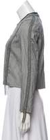 Thumbnail for your product : IRO Leather Trim Embellished Jacket w/ Tags