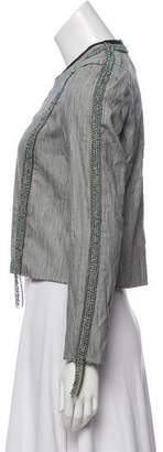 IRO Leather Trim Embellished Jacket w/ Tags
