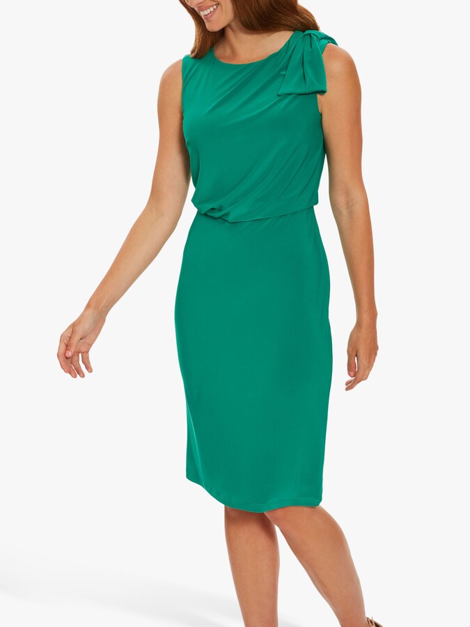 gina bacconi green dress