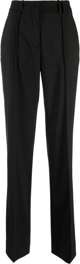 Slacks and Chinos Straight-leg trousers Save 6% Womens Clothing Trousers Jacquemus Wool Black Le Pantalon Camargue Trousers 
