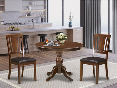 Alcott Hill Clotilde Rubberwood Solid Wood Dining Set