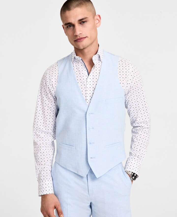 HOT Slim Fit Macys Mens Suit Vest Bar III Men's Slim-Fit Linen Suit