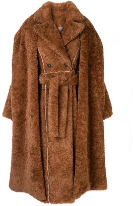 Ruban Layered Faux-Fur Coat