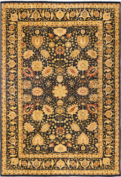 Isabelline Yucheng One-Of-A-Kind Hand-Knotted Area Rug - Black, 6' 2\