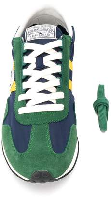 Polo Ralph Lauren logo embroidered colour block sneakers