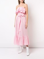 Thumbnail for your product : Lisa Marie Fernandez Strapless Ruffle Midi Dress