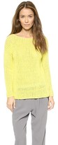 Thumbnail for your product : DKNY Long Sleeve Boat Neck Pullover