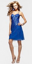 Thumbnail for your product : Faviana Cascading Sequin A-line Cocktail Dresses