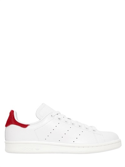 adidas Stan Smith Leather & Ponyskin Sneakers - ShopStyle Trainers ...