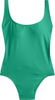 Thumbnail for your product : J.Crew Plunging scoopback one-piece swimsuit in Italian matte