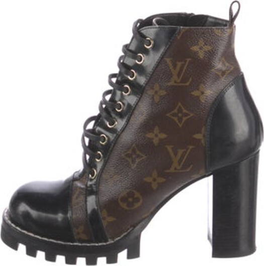 Used Louis Vuitton Monogram Star Trail Ankle Combat Boots 9 SHOES / BOOTS -  ANKLE/MID CALF