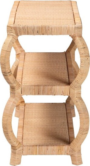 bali & pari bali&pariDalidaRattan3TierConsoleTableNatural