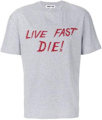 McQ Live Fast Die print T-shirt