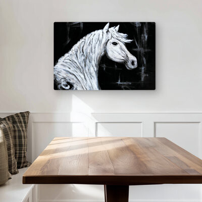 Lark Manor Horse Profile View - Bedroom Animals Metal Print | Home Decor