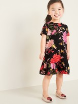 toddler black floral dress