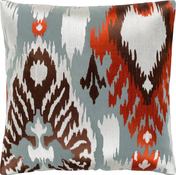 The Pillow Collection Abital Ikat Throw Pillow Cover 
