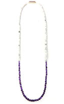 Thumbnail for your product : Domo Beads 50/50 Premium Necklace | White Howlite / Amethyst
