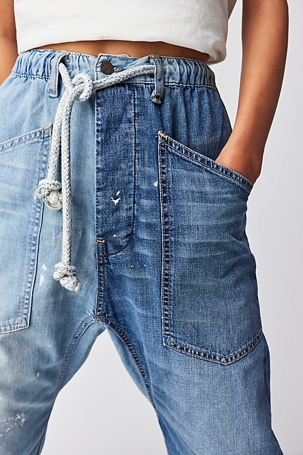 Dr. Collectors Pull-On Two Tone Jeans by Dr. Collectors at Free People ...