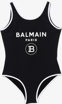 Thumbnail for your product : Balmain Kids Teen Logo Print Swimsuit - Kids - Polyamide/Elastane