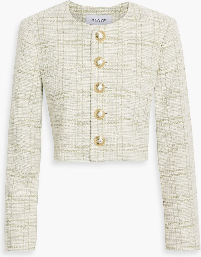Derek Lam 10 Crosby Juliette cropped tweed jacket