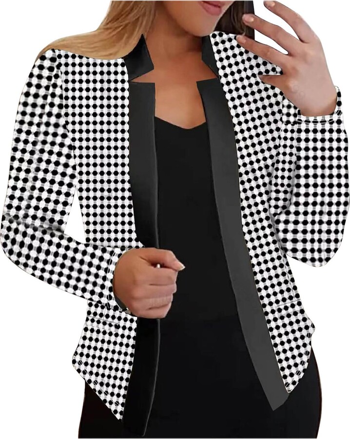 Round Neck Womens Check Blazer Uk Hollister Women Check Blazer