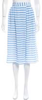 Thumbnail for your product : Tucker Silk Striped Midi Skirt