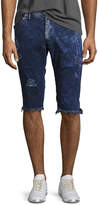 Thumbnail for your product : PRPS Distressed Twill Slim Cutoff Shorts