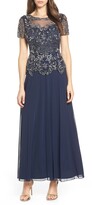 Thumbnail for your product : Pisarro Nights Embellished Mesh Bodice Evening Gown
