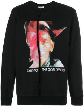 Les Benjamins printed Bowie sweatshirt
