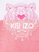 Thumbnail for your product : Kenzo Kids colour-block tiger T-shirt