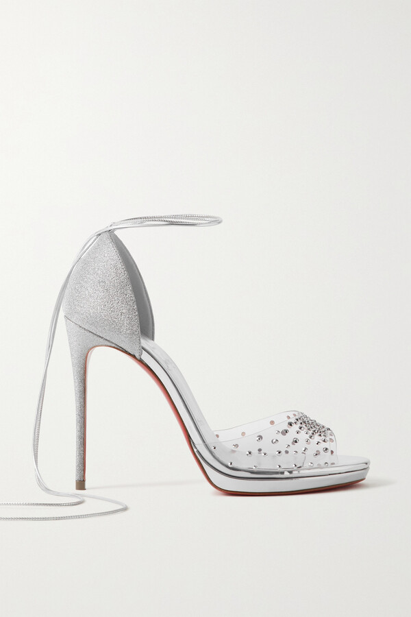 Shoes, Off White Glitter Red Bottom Heels