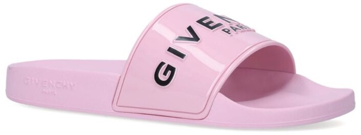 Givenchy Logo Pool Slides - ShopStyle