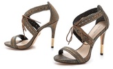 Thumbnail for your product : Pour La Victoire Shanna Metallic Lace Up Sandals