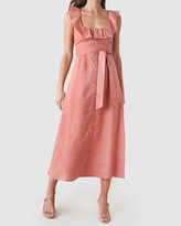 Thumbnail for your product : Amelius Women's Red Midi Dresses - Bohdi Linen Midi Dress